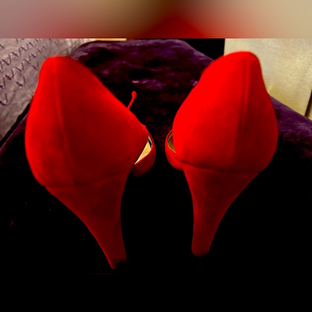 Sigerson Morrison red suede shoes 6.5